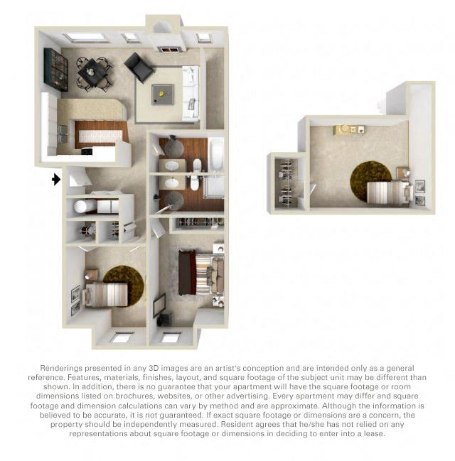 The Woodlands 2 bedroom loft